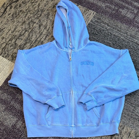 PINK Victoria's Secret Tops - PINK Victoria's Secret Blue  Jacket